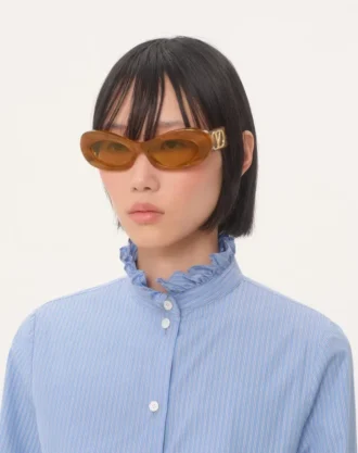 Smal oval acetatramme