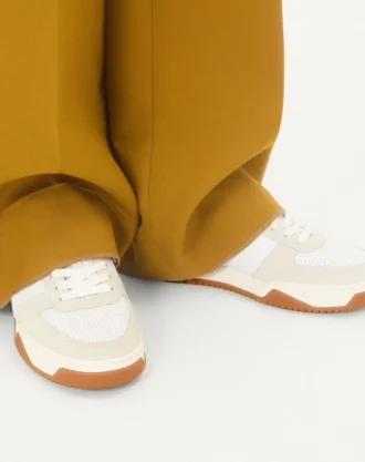 Sparry-joggesko i splittskinn og nappa