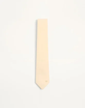 Valentie silkeskjerf med VLogo-signaturdetalj