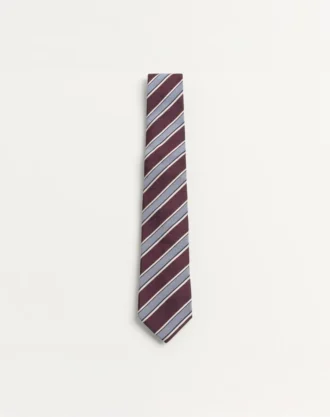 Valentie Striped Silk Tie