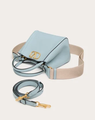 Valentino Garavani Alltime liten håndveske i kornet kalveskinn