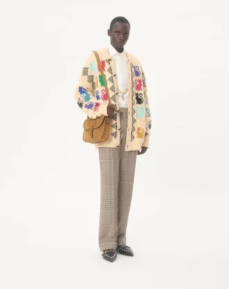 Valentino Garavani Antibes skulderveske i semsket skinn