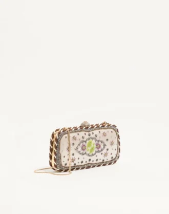 Valentino Garavani Carry Secrets brodert minaudiere