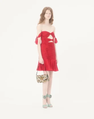 Valentino Garavani DeVain brodert liten skulderveske