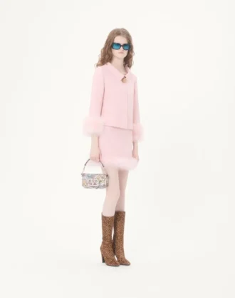 Valentino Garavani Locò liten brodert skulderveske med juvel-logo