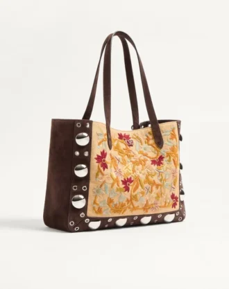 Valentino Garavani Nellcôte medium brodert shoppingbag