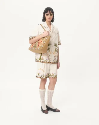 Valentino Garavani Nellcôte medium shoppingbag i jacquardstoff