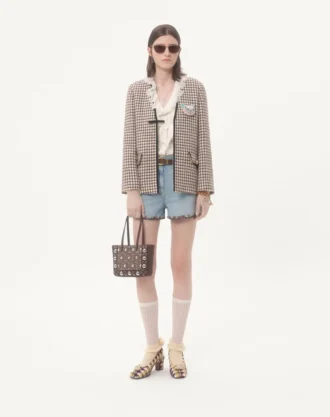 Valentino Garavani Nellcôte Mini brodert shoppingveske