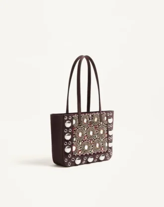Valentino Garavani Nellcôte Mini brodert shoppingveske