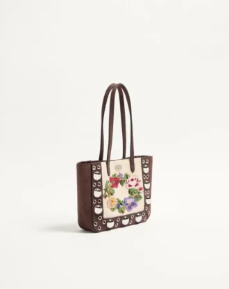 Valentino Garavani Nellcôte Mini brodert shoppingveske