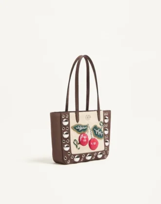 Valentino Garavani Nellcôte Mini brodert shoppingveske