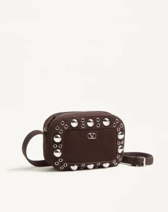 Valentino Garavani Nellcôte skulderveske i semsket skinn