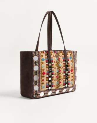 Valentino Garavani Nellcôte stor brodert shoppingbag