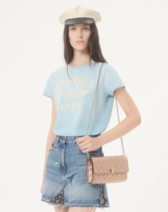 Valentino Garavani Rockstud Spike skulderveske i laminert nappaskinn