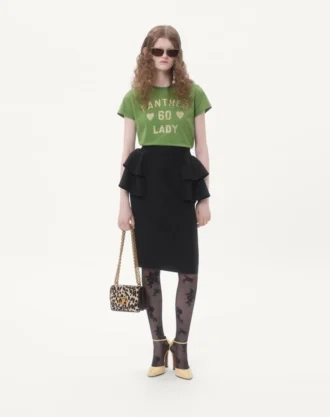 Valentino Garavani Vain liten skulderveske i kalveskinn med ponyeffekt og dyreprint