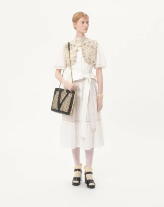 Valentino Garavani Viva Superstar medium shoppingbag i python