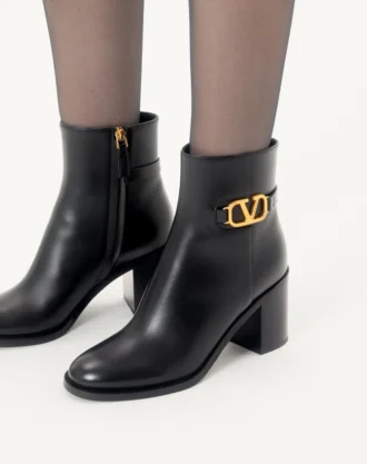 Vlogo Signature ankelstøvler i kalveskinn 75 mm