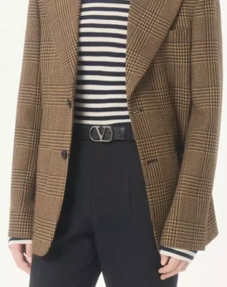 VLogo Signature Belt i skinnende kalveskinn 30 mm