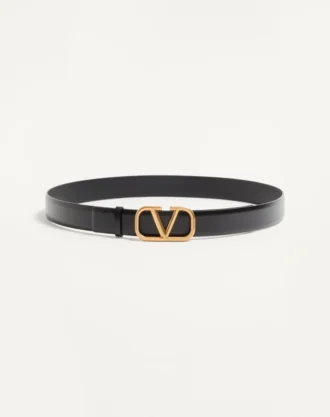 Vlogo Signature belte i kalveskinn