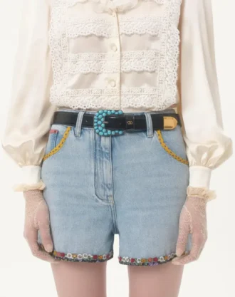 Vlogo Signature børstet kalveskinnbelte 30 mm