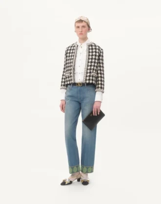 Vlogo Signature clutchveske i kornet kalveskinn