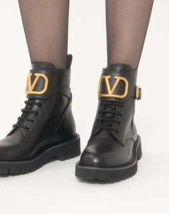 Vlogo Signature Combat Boot i kalveskinn 35 mm / 0,8 tommer