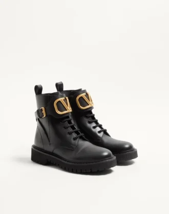 Vlogo Signature Combat Boot i kalveskinn 35 mm / 0,8 tommer