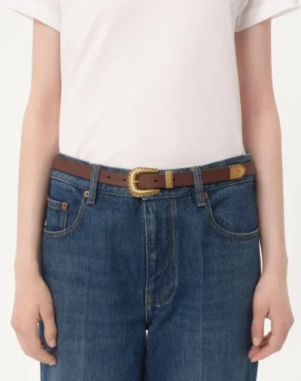 Vlogo Signature kalveskinnbelte 20 mm