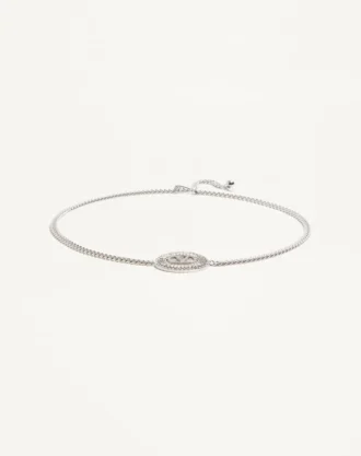 Vlogo Signature kjede-belte med krystaller