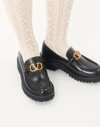 Vlogo Signature loafer i kalveskinn