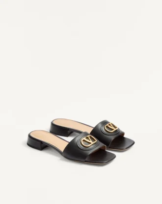 Vlogo Signature Slide Sandal i kalveskinn 20 mm