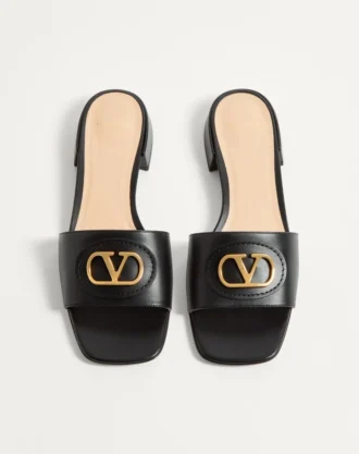 Vlogo Signature Slide Sandal i kalveskinn 20 mm